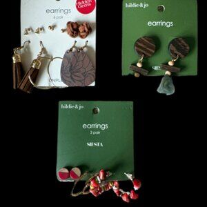 10 Pairs of Earrings Hilde & Jo Earrings NWT